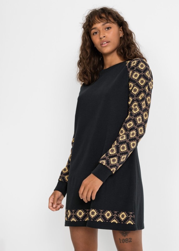 Sweatkleid mit Druck
