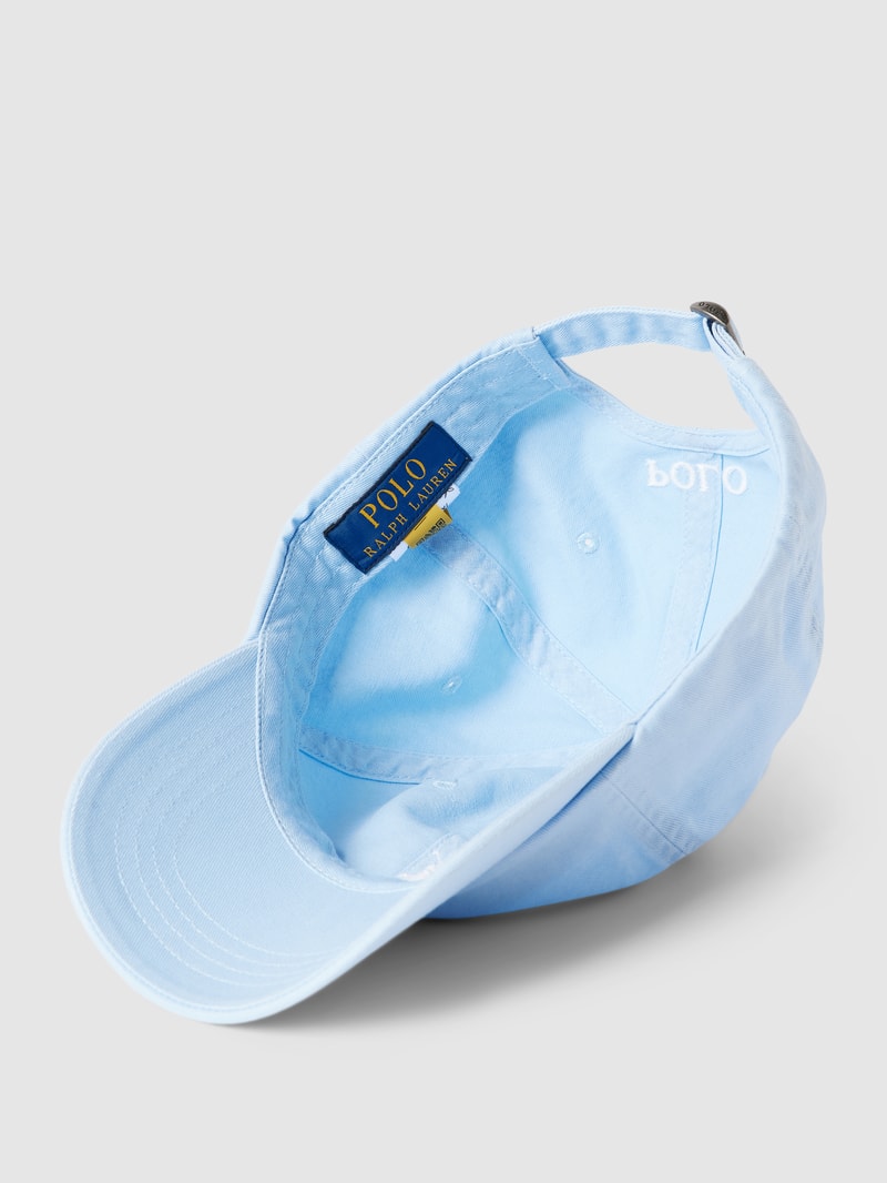 Basecap mit Logo-Stickerei und verstellbarem Riegel in bleu