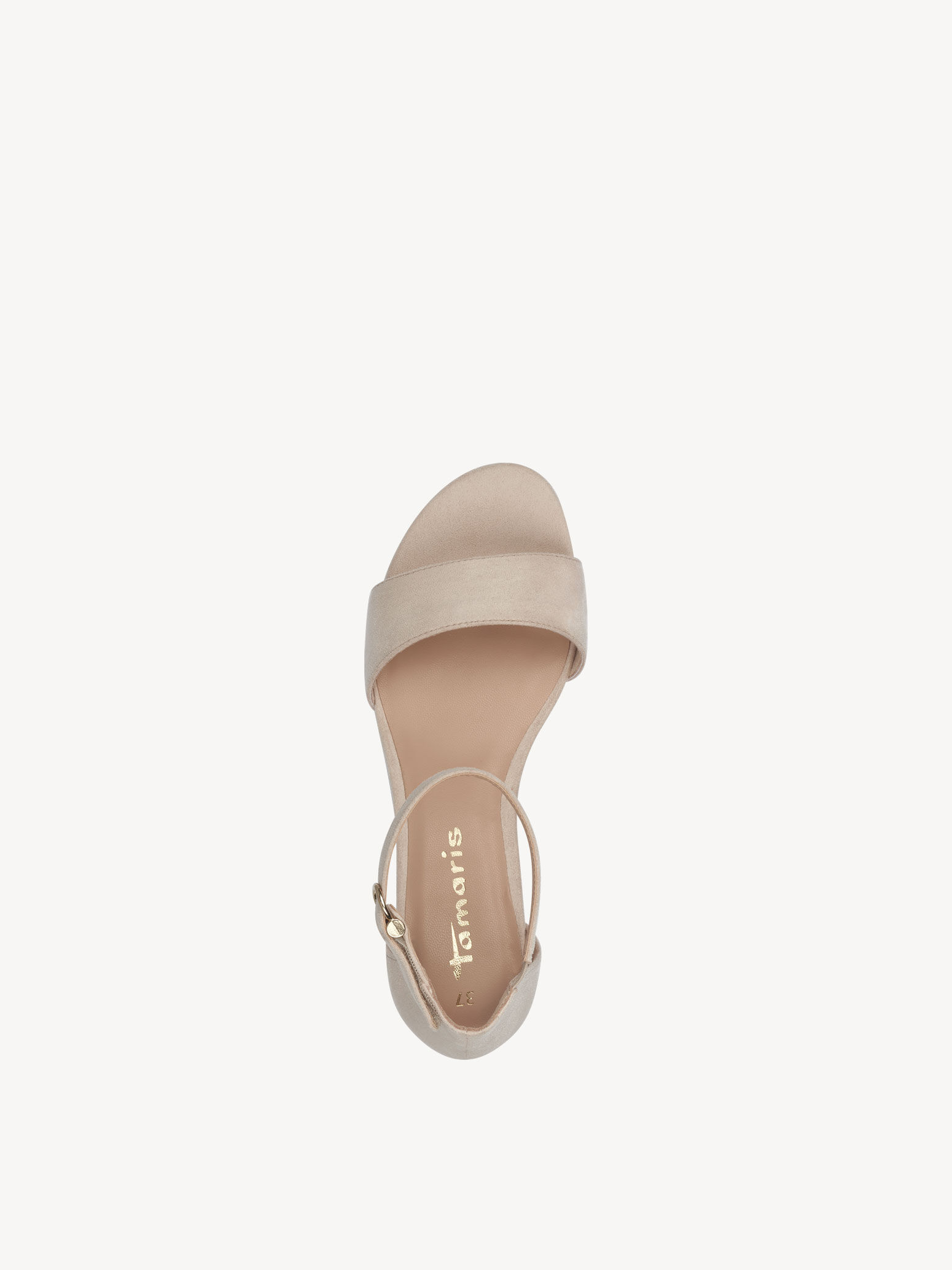 Sandale à talon - beige