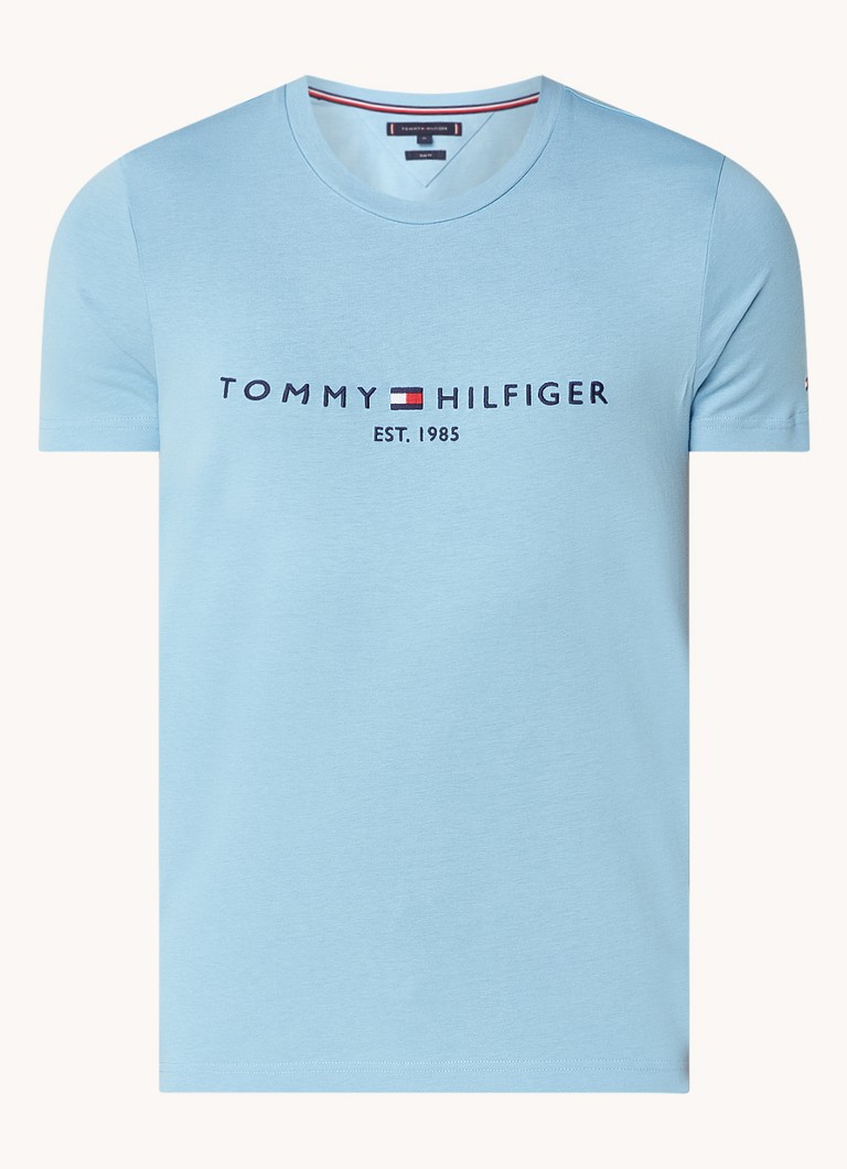 Tricou Tommy Hilfiger cu logo brodat