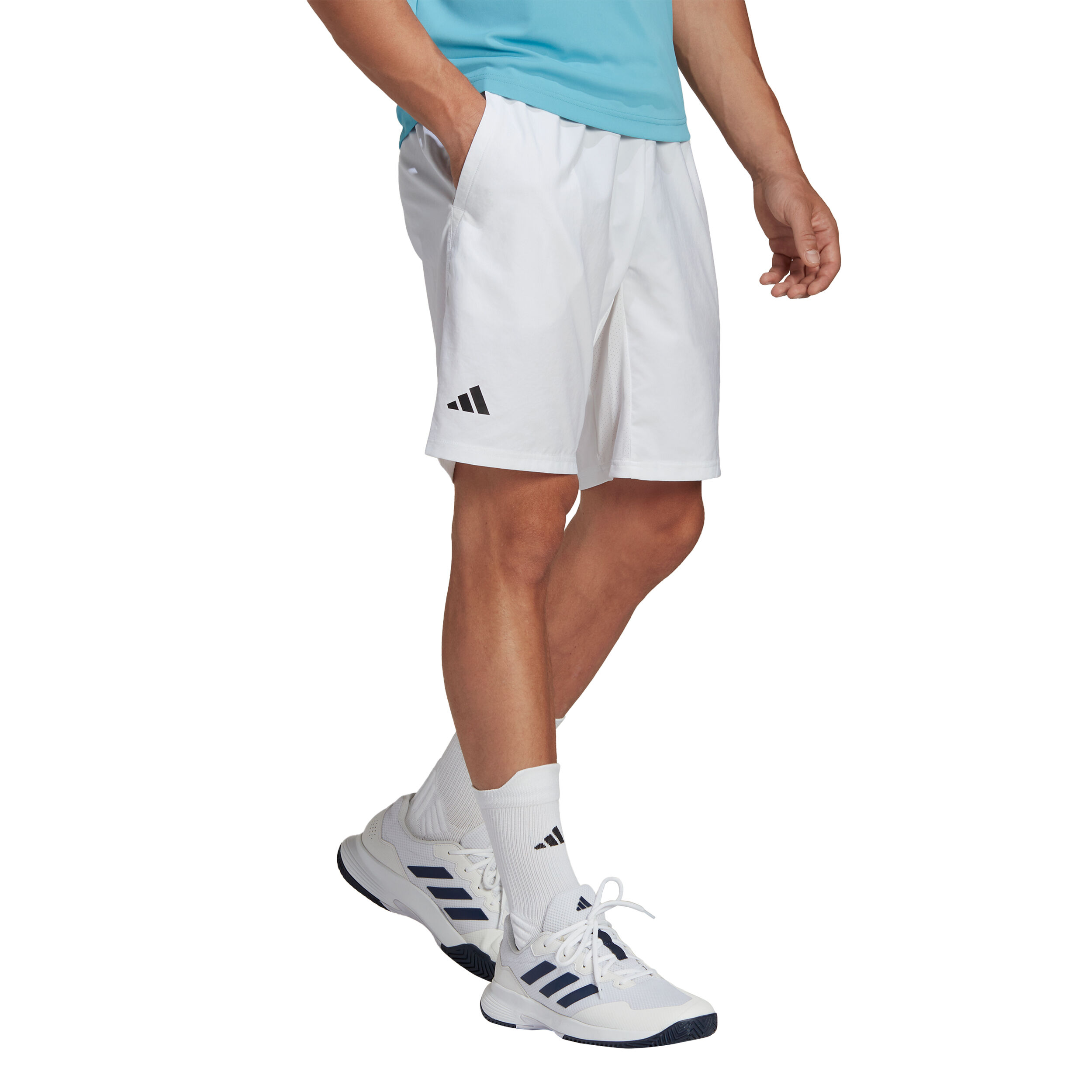 Club 3-Stripes 7in Shorts Herren - Weiß, Schwarz
