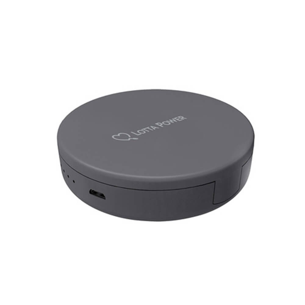 Lotta Power Schminkspiegel Schminkspiegel Powerbank Space Grey