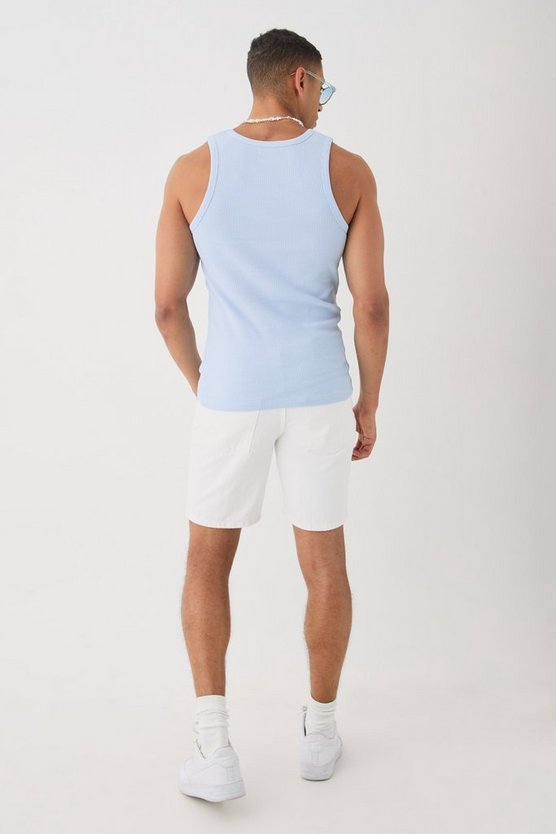 Tanktop in Waffeloptik