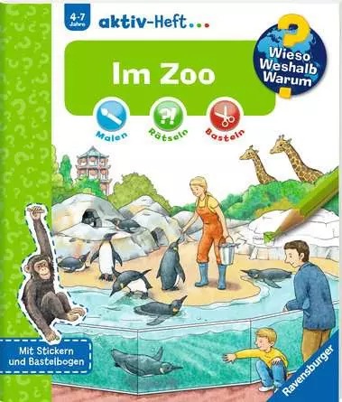 Ravensburger Wieso? Weshalb? Warum? aktiv-Heft: Im Zoo