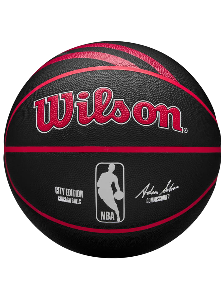 Wilson Wilson NBA Team City Collector Chicago Bulls In/Out Ball in Schwarz günstig kaufen 7