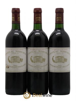 Château Margaux 1er Grand Cru Classé  1985 - Lot de 3 Bouteilles