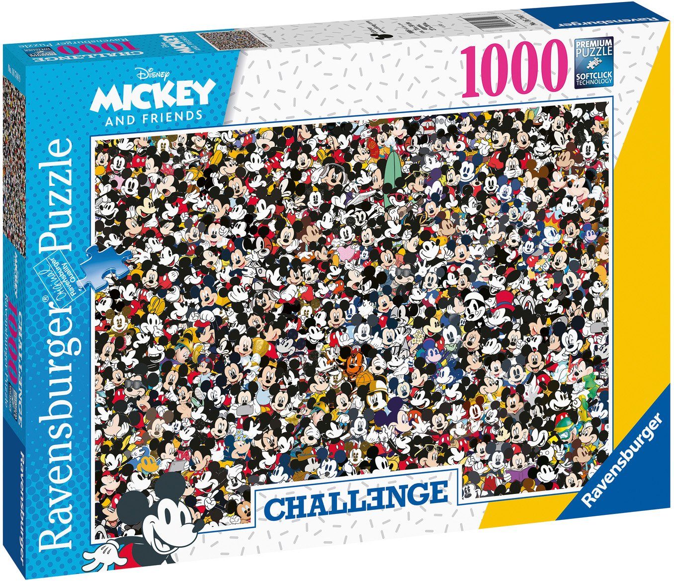 Ravensburger Puzzle Challenge, Mickey, 1000 Puzzleteile, FSC® - schützt Wald - weltweit; Made in Germany