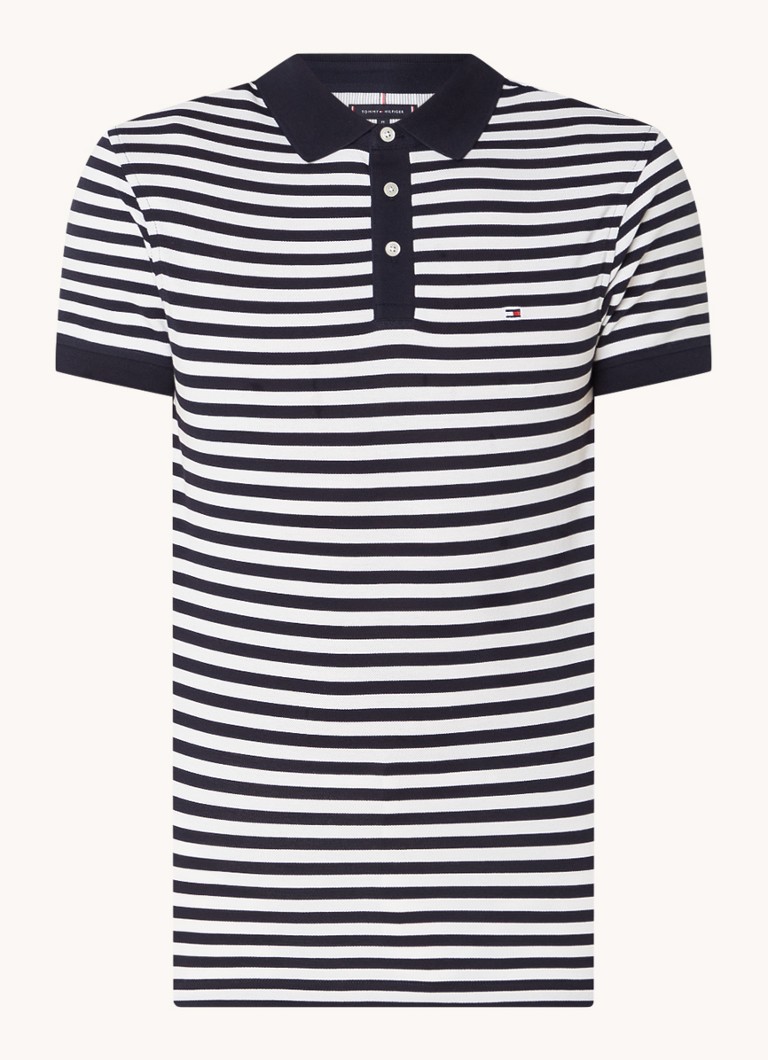 Polo Tommy Hilfiger 1985 slim fit com bordado do logotipo