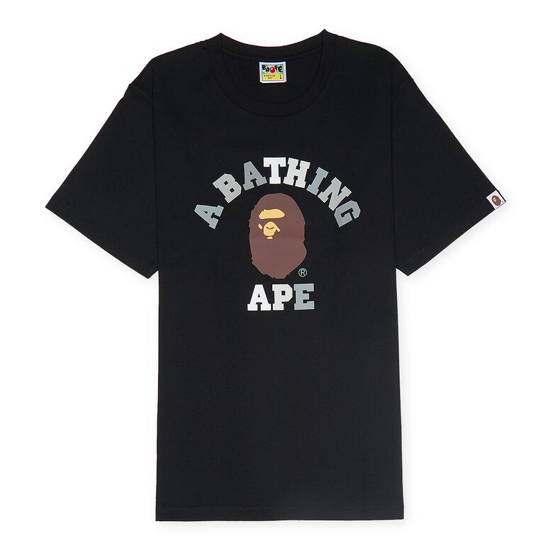 A Bathing Ape Colors College Tee M black x black