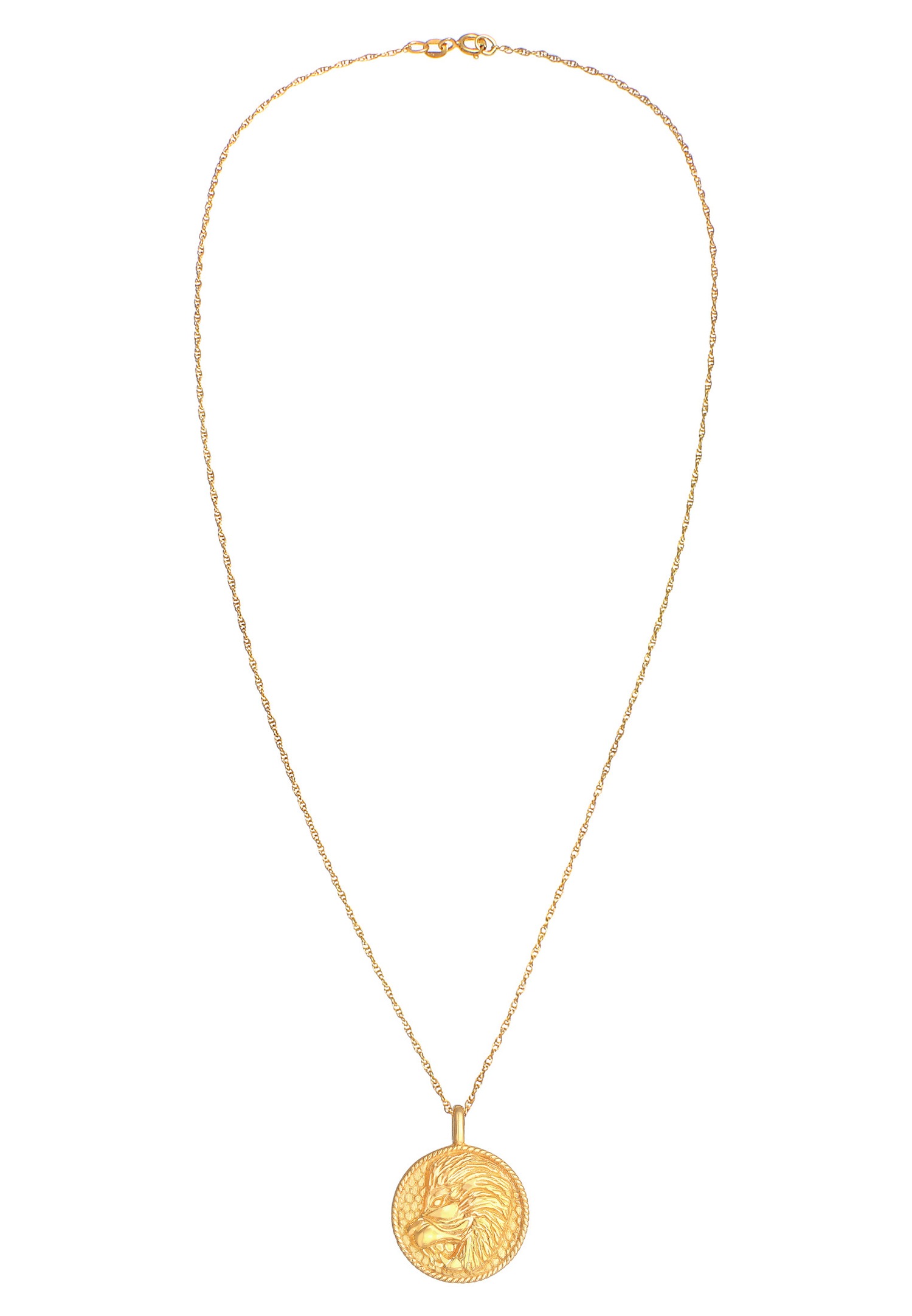 Elli Antique 925 Sterling Ezüst Oroszlán Trend Astro Női Zodiákus Érme