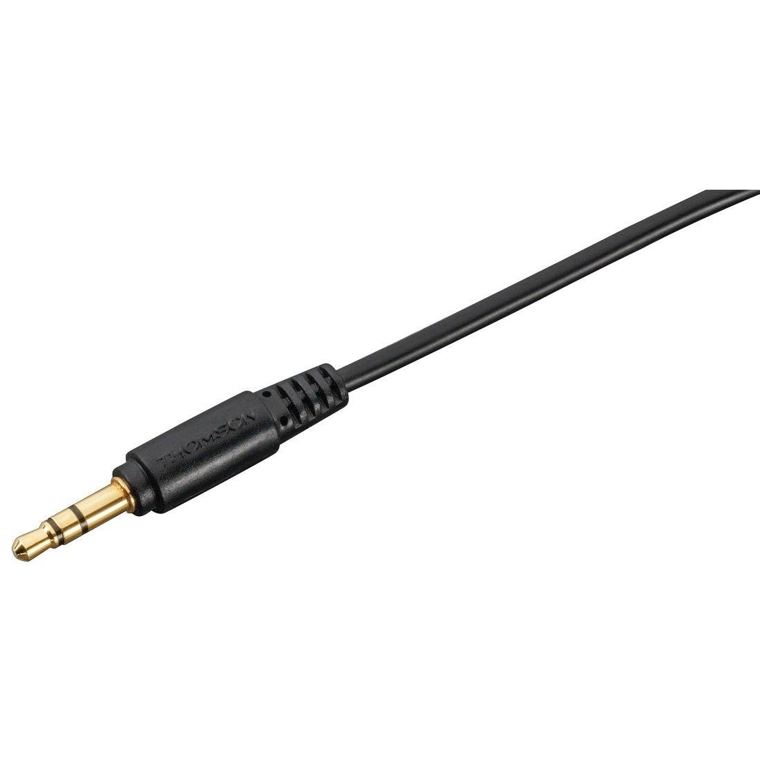 Thomson TV HiFi Kopfhörer Over Ear, Lautstärke regelbar, extra langes Kabel Over-Ear-Kopfhörer (Schwarz)