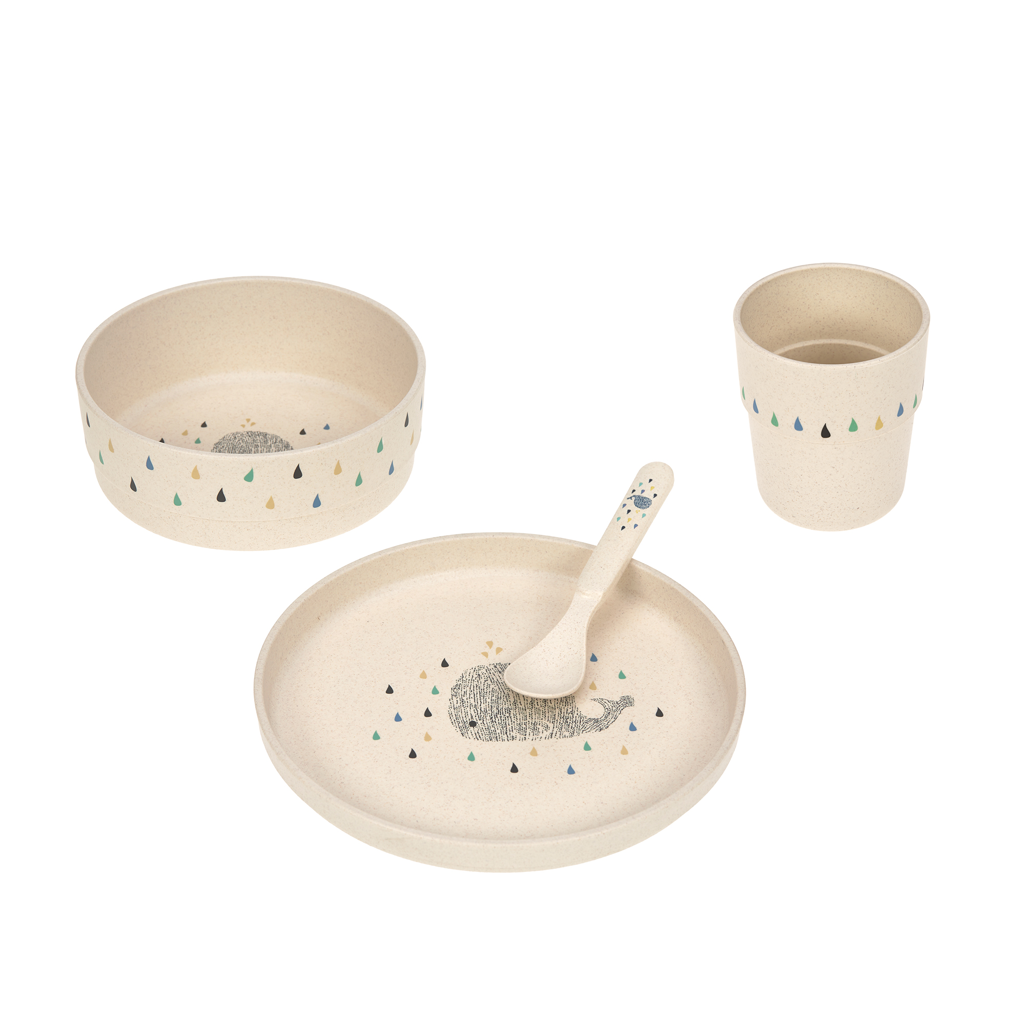 Kindergeschirr Set - Little Water, Wal