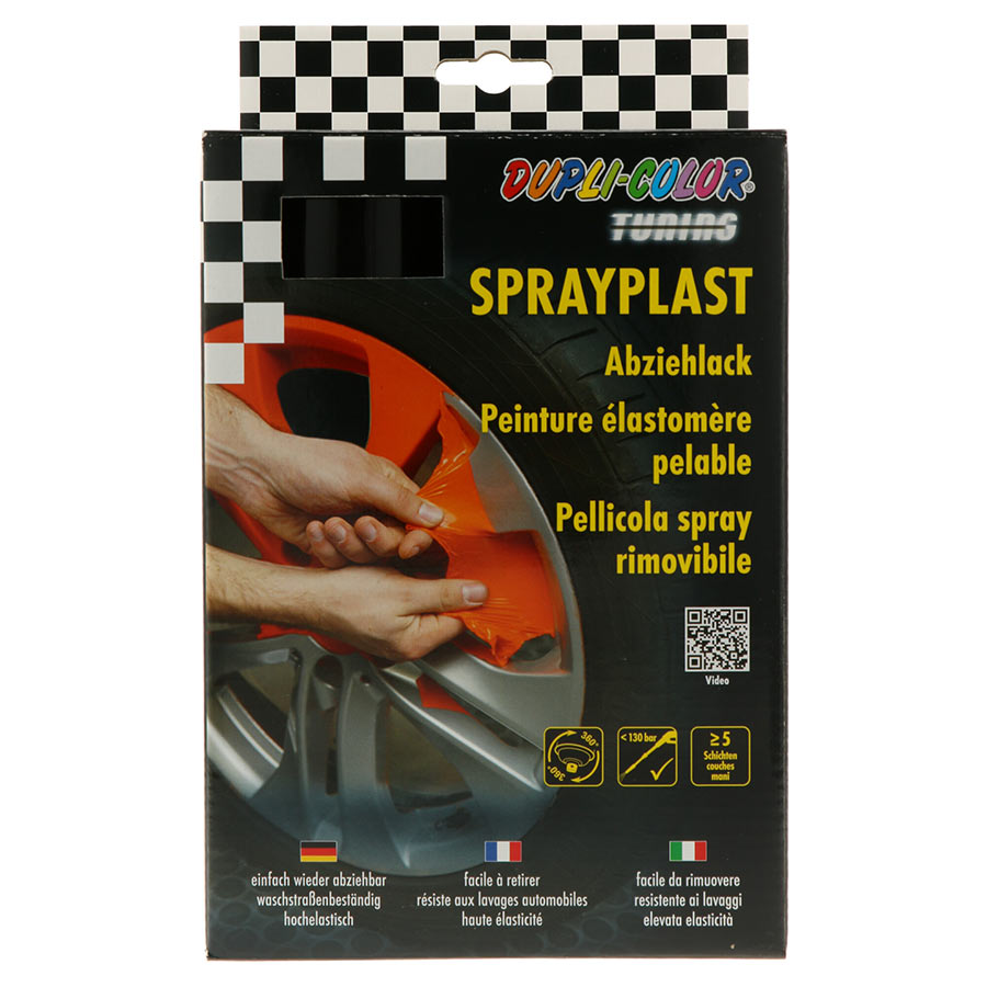 Sprühfolien-Set schwarz von Motip, 2 Stück à 400 ml - ATU