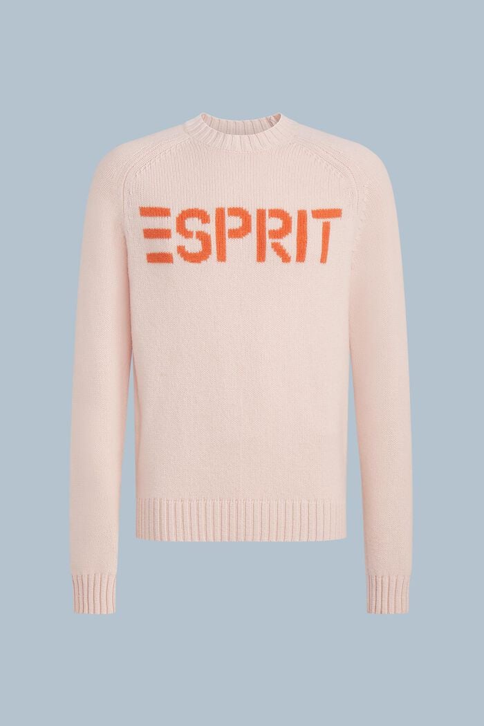Logo-Pullover aus Wolle und Kaschmir