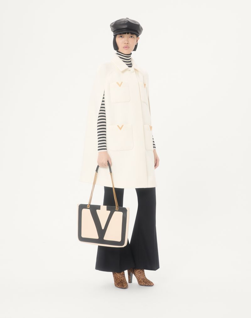 Valentino Garavani Viva Superstar Bolsa Média Nappa