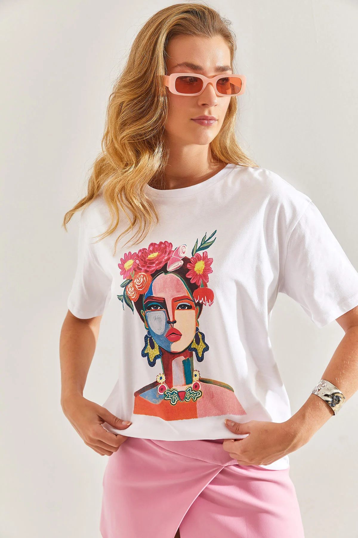 Bianco Lucci  T-Shirt - Weiß - Regular Fit
