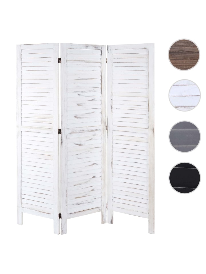 MCW Paravent G30, Shabby-Look, Weiß günstig kaufen onesize