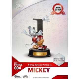 Disney Mini Diorama Stage Statuen 6-er Pack 100 Years of Wonder-Disney Alphabet Art 10 cm