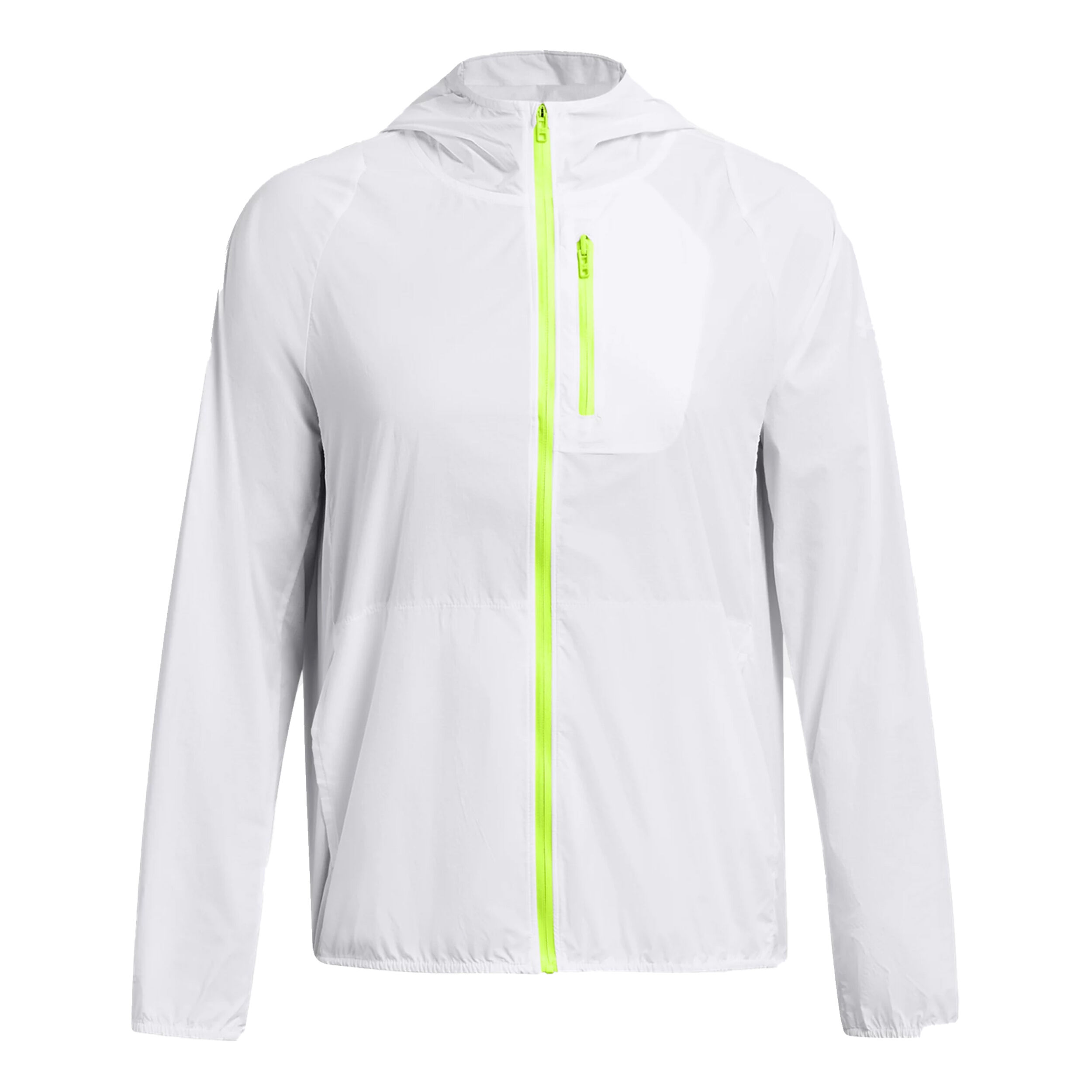Launch Lightweight Laufjacke Damen - Weiß, Neongelb