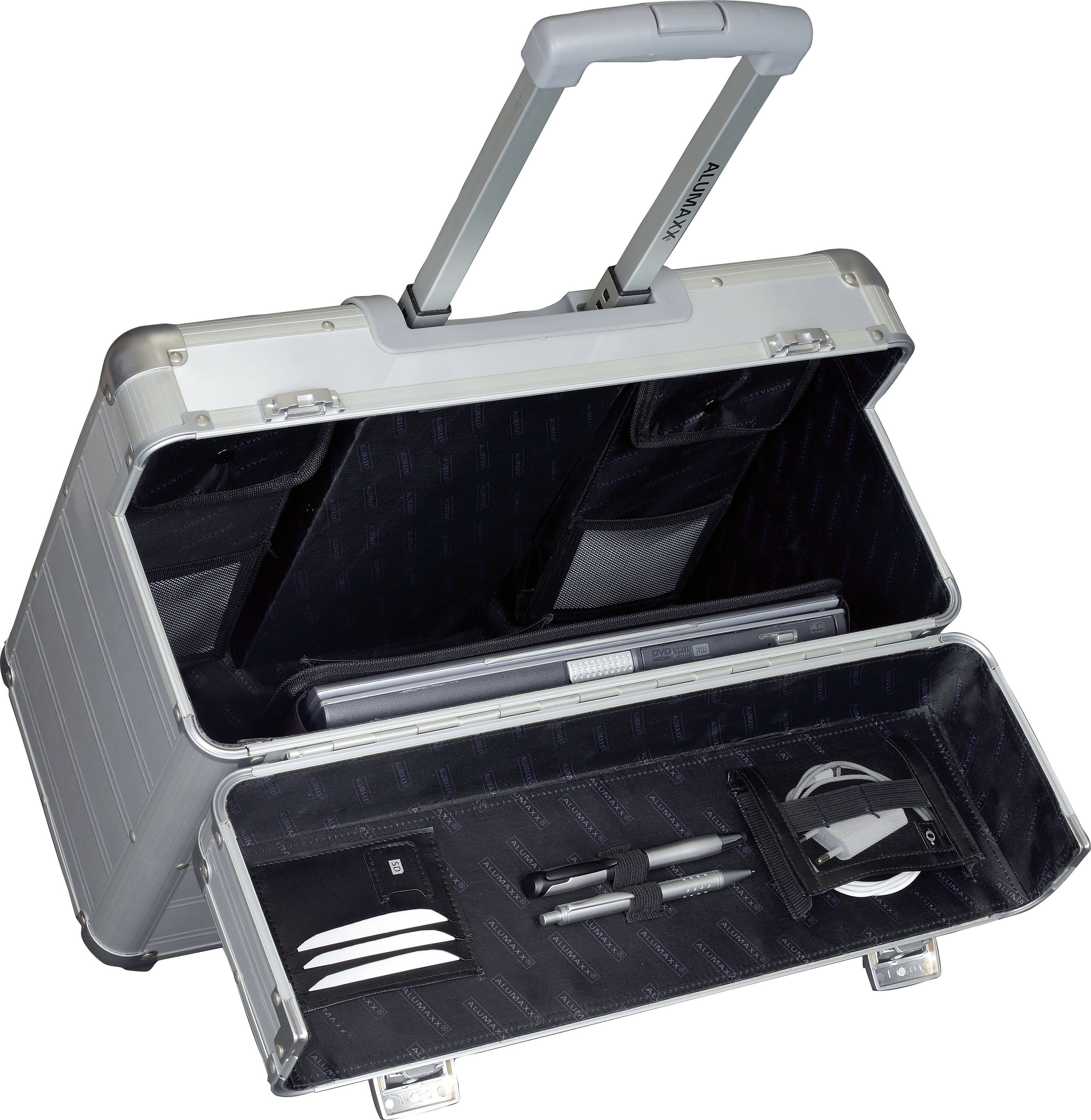 ALUMAXX Pilotenkoffer Discovery, siberfarben matt, aus Aluminium