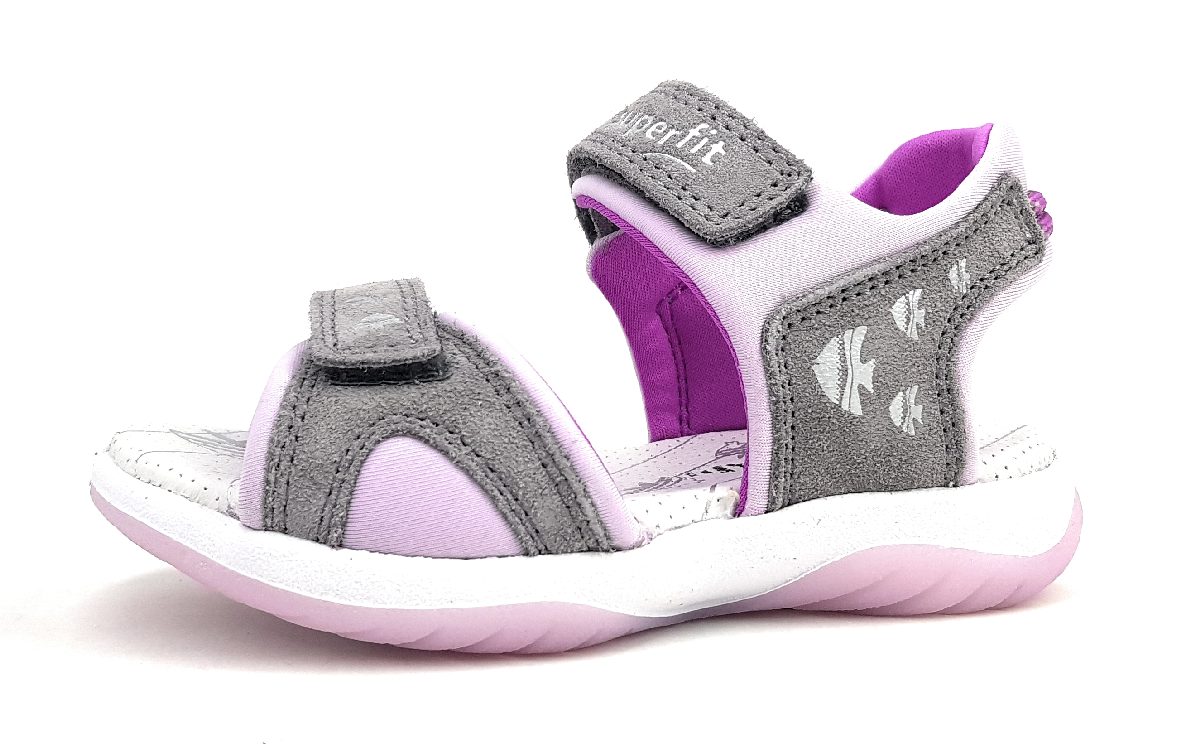 Superfit Sunny 1-006127-2500 Grau 2500 Hellgrau/Lila