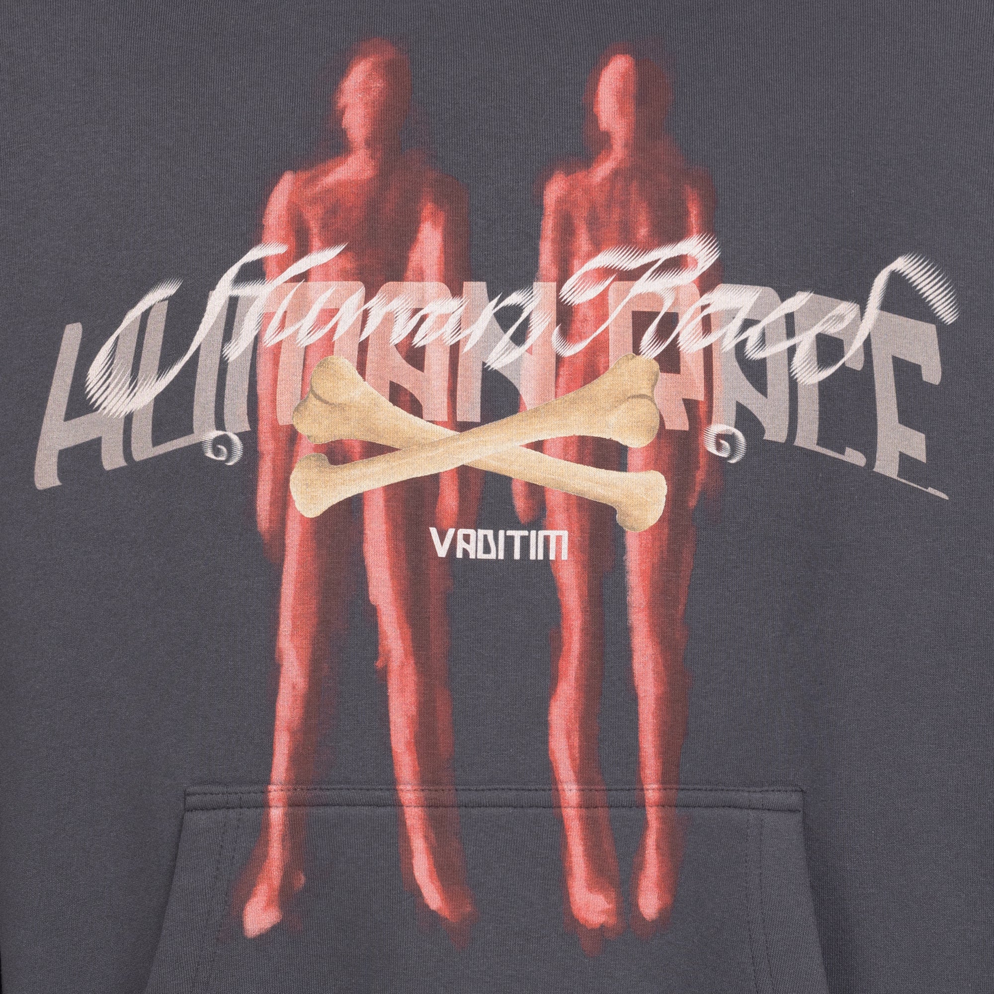 Phantom Siblings Red Washed Hoodie