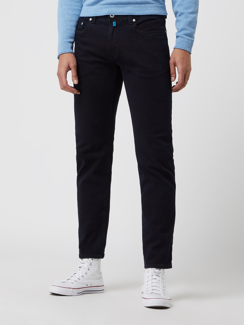 Slim Fit Jeans mit hohem Stretch-Anteil Modell 'Lyon' - 'Futureflex' in jeans