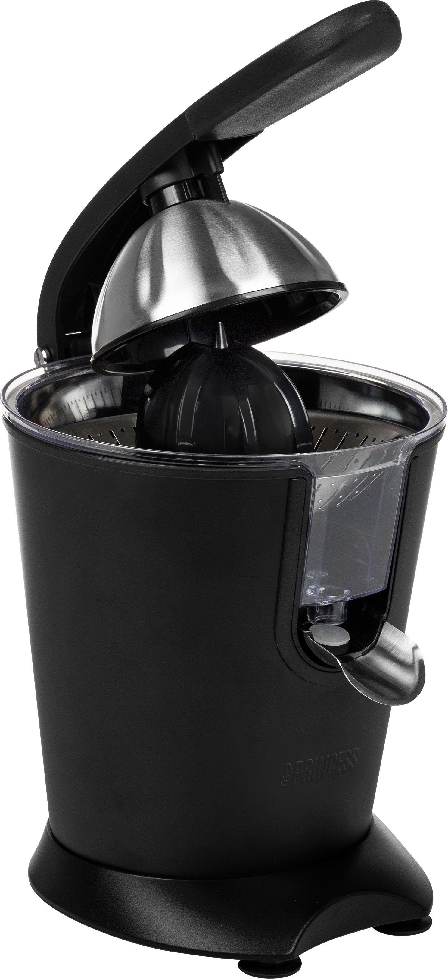 PRINCESS Entsafter Black Steel 201853 Sonderedition, 160 W, Antitropf-Funktion