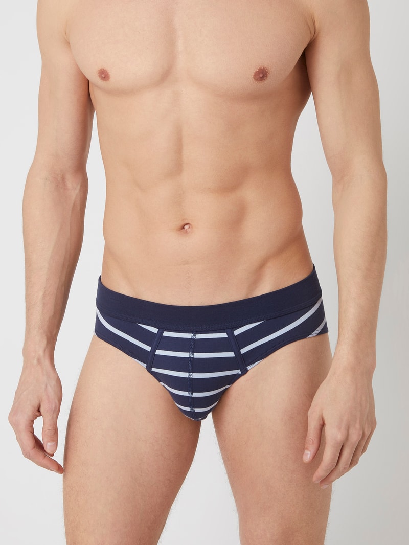 Slip im 3er-Pack in marineblau