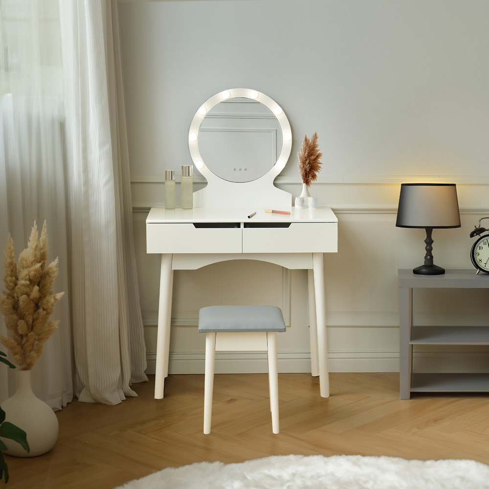 Home Deluxe Schminktisch MIRANDA - Weiß