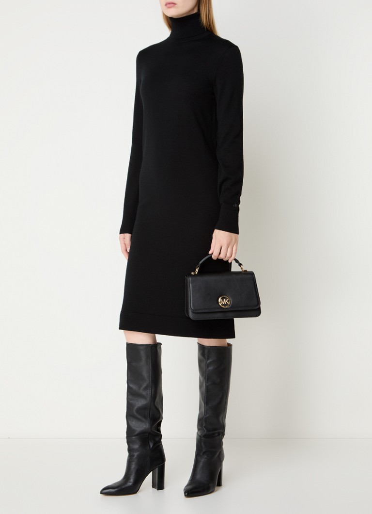 Geantă crossbody Michael Kors Delancey medie cu logo