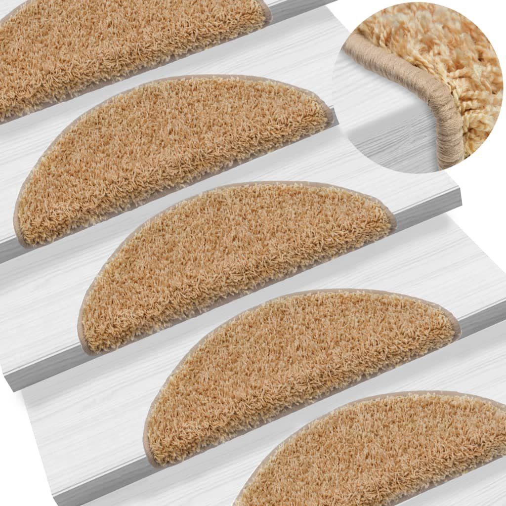 Stufenmatte Stufenmatten 5 Stk. 56x20 cm Creme, vidaXL, Andere, Höhe: 3 mm
