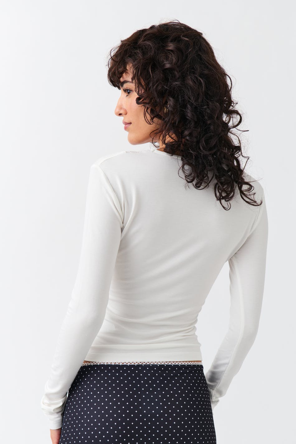Lace detail top
