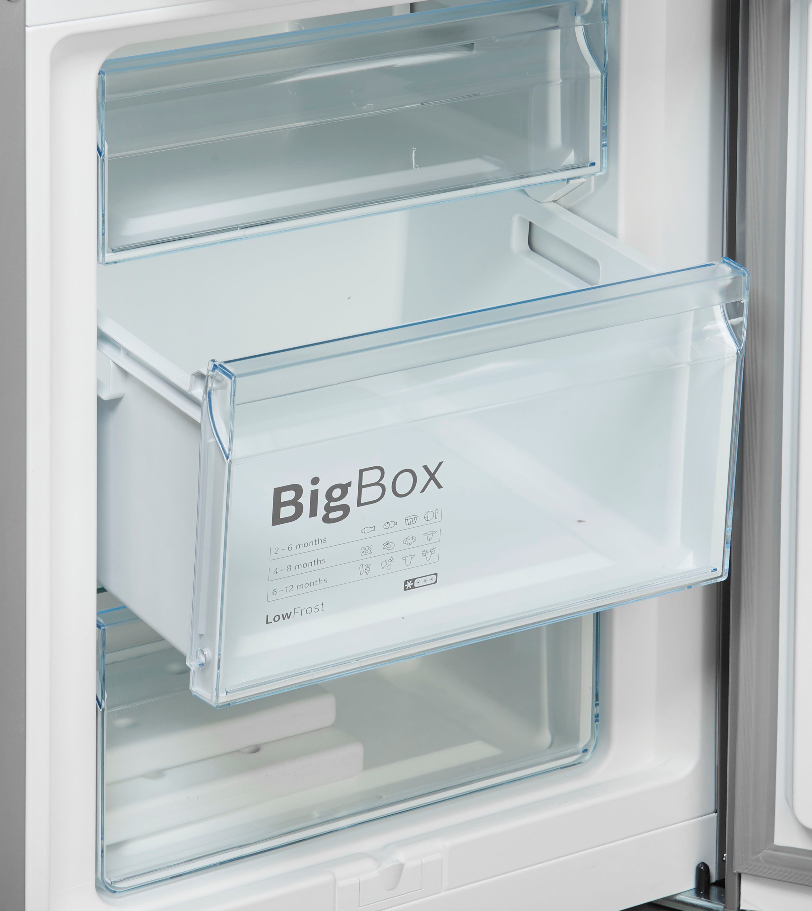 BOSCH Kühl-/Gefrierkombination Serie 6 KGE39ALCA, 201 cm hoch, 60 cm breit