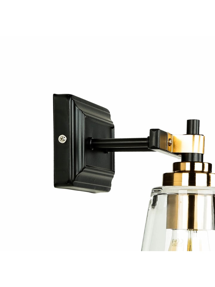 Licht-Erlebnisse Wandlampe in Schwarz Messing günstig kaufen onesize