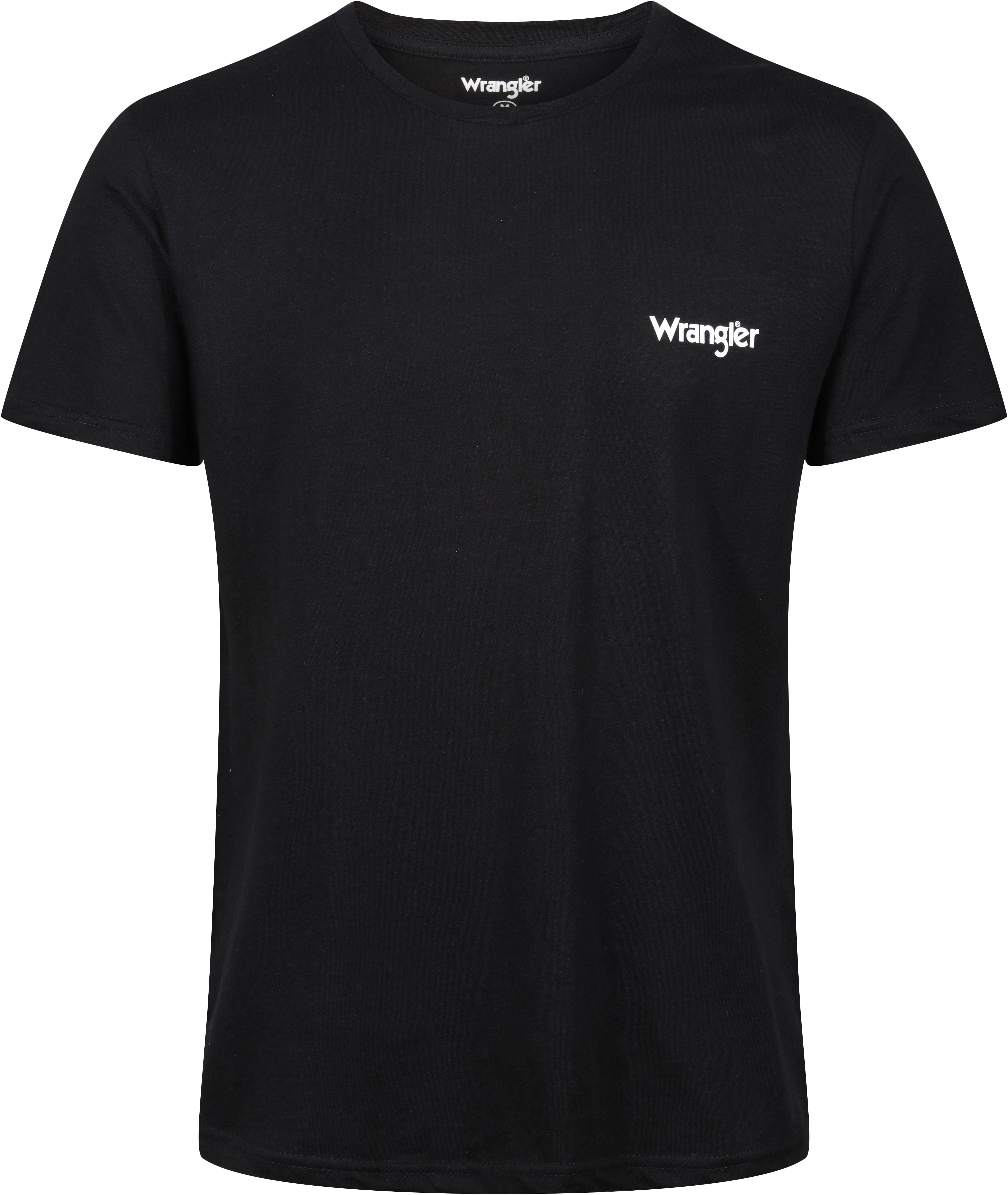 Wrangler T-Shirt FOSTER (3er-Pack) mit Logoschriftzug und Rundhalsausschnitt
