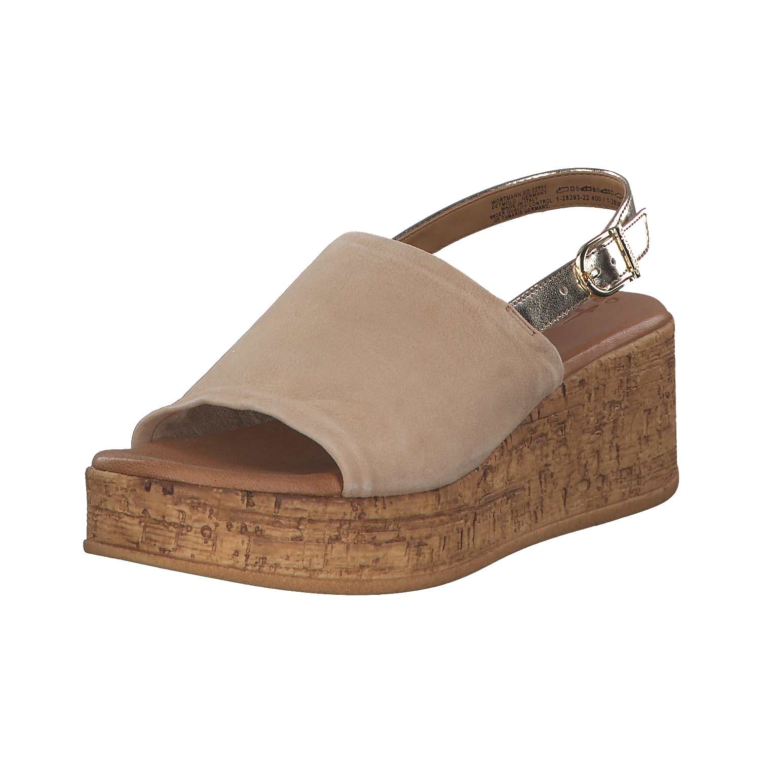 Tamaris 28393-42, Plateau-Sandaletten, Damen, Beige