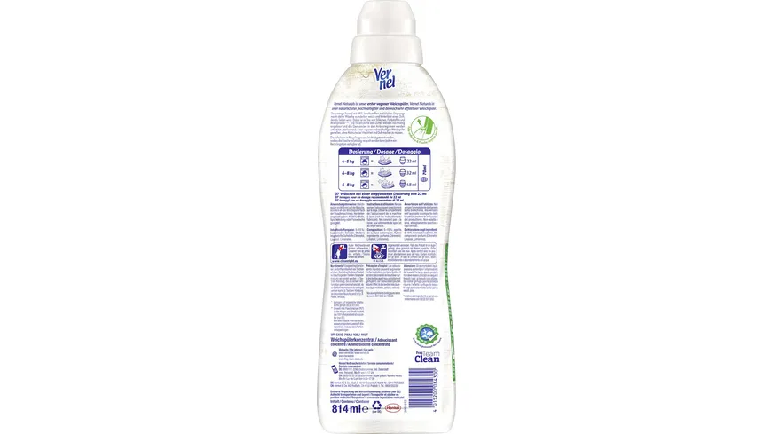 VERNEL Weichspüler Naturals Ylang Ylang & Süßgras 37 WL 814 ml