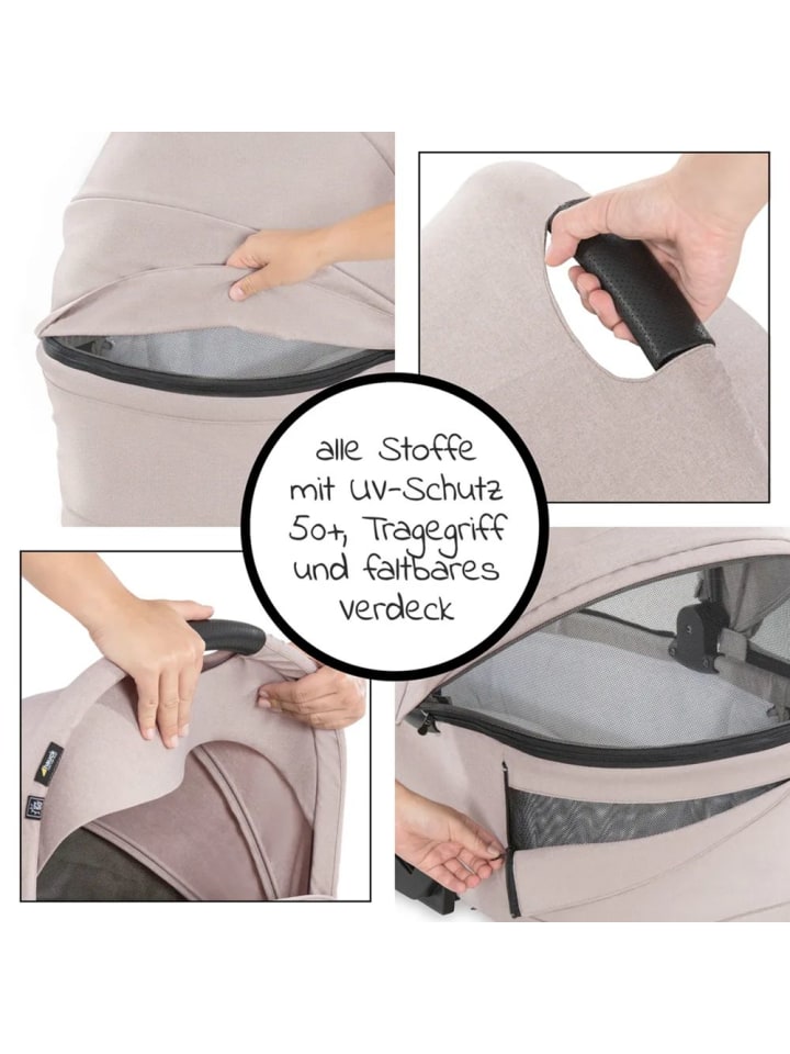 Hauck Kombi-Kinderwagen Vision X Duoset Black (Sportwagen in schwarz,beige günstig kaufen onesize