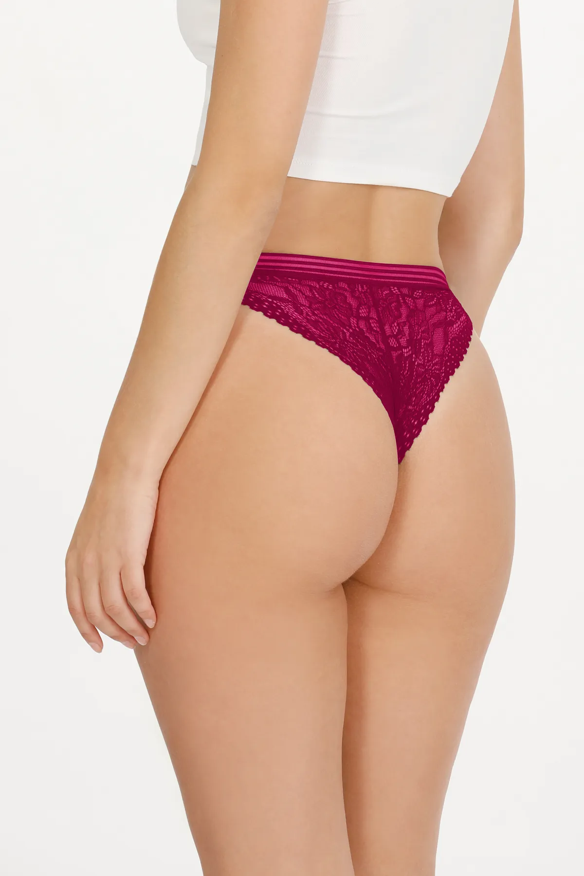 Sensu  5-teiliges Damen-Slip-Set aus Vollspitze