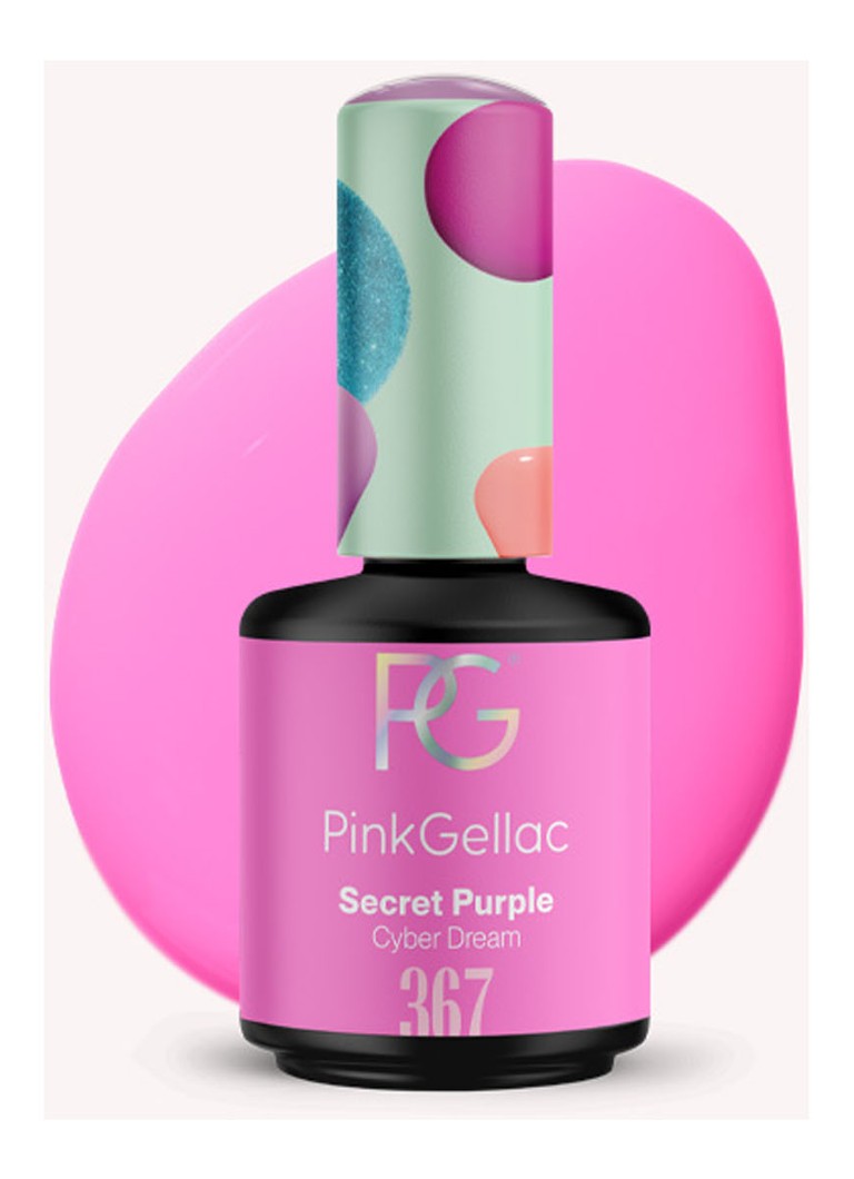 Pink Gellac 367 Secret Purple - geelimäinen kynsilakka