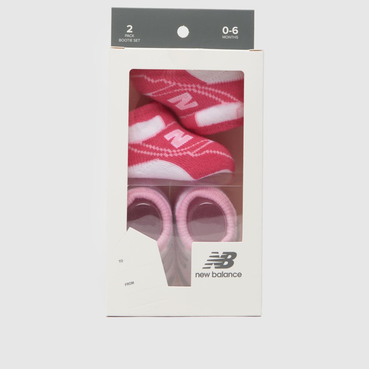 Komplet dveh roza večbarvnih klasičnih otroških škornjev New Balance