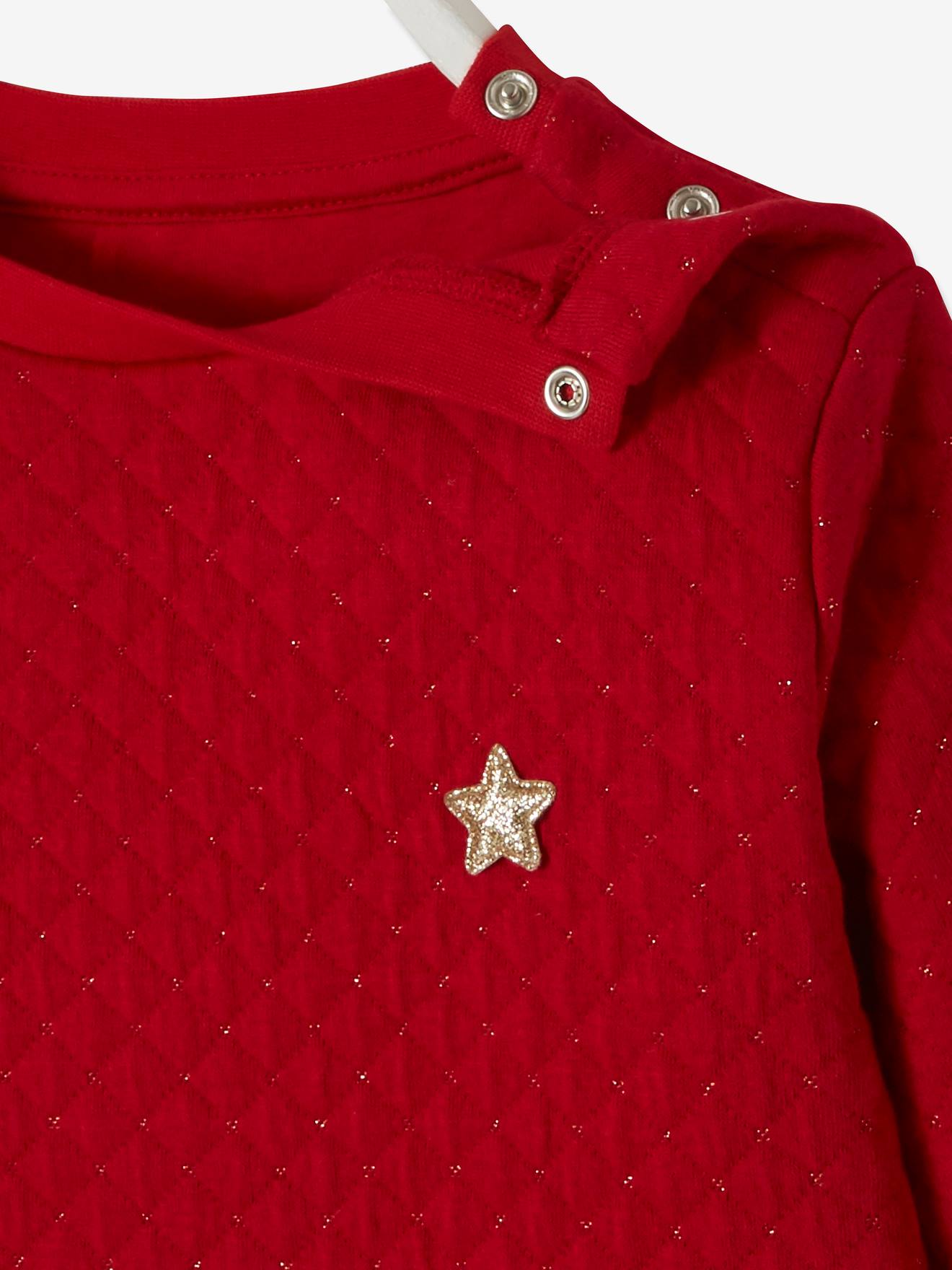 Vertbaudet Festliches Mädchen Kleid, Materialmix - grün