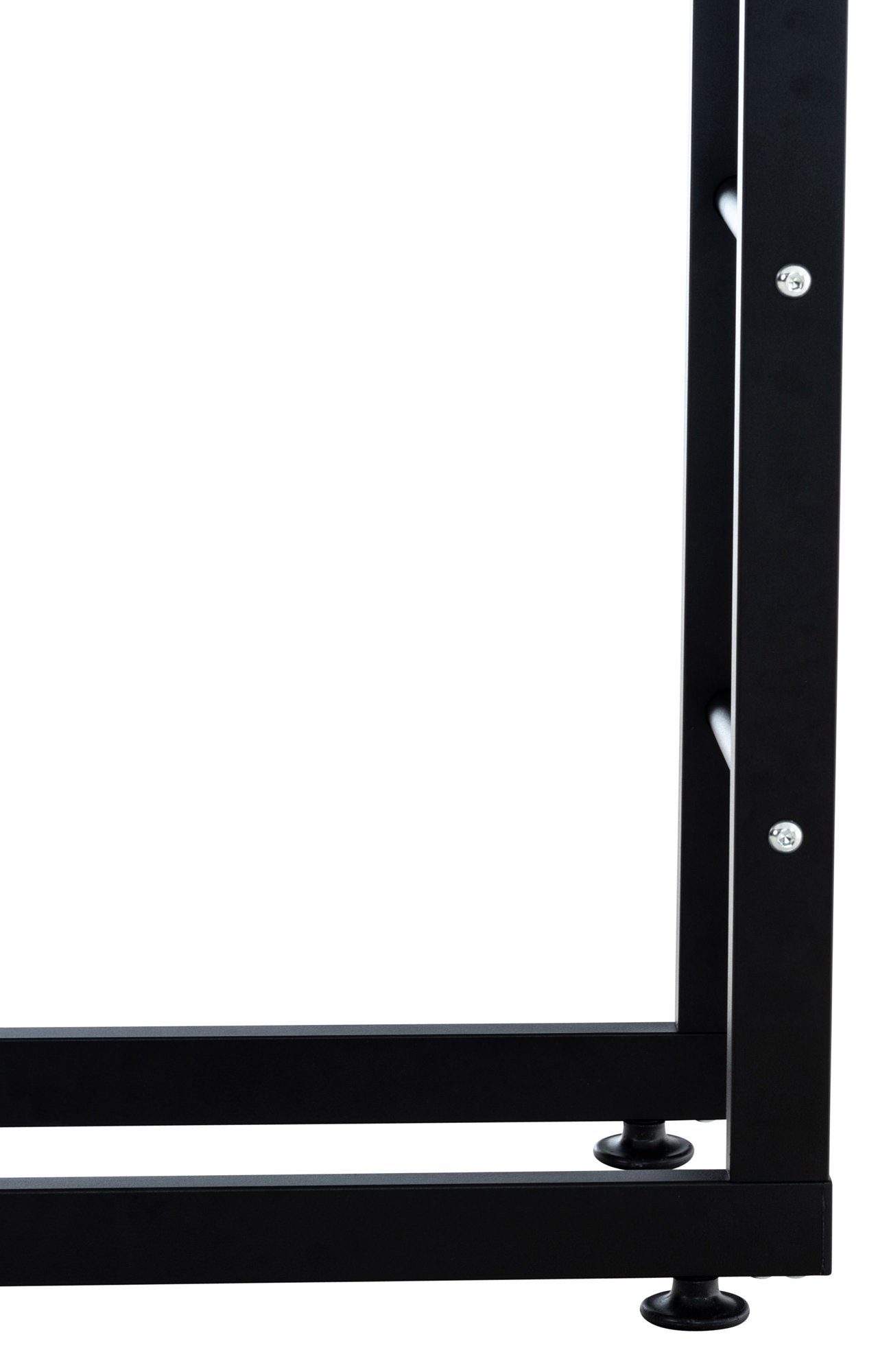 CLP Kaminholzregal Keri V2, BxTxH:40x25x80 cm, schwarzes Metall