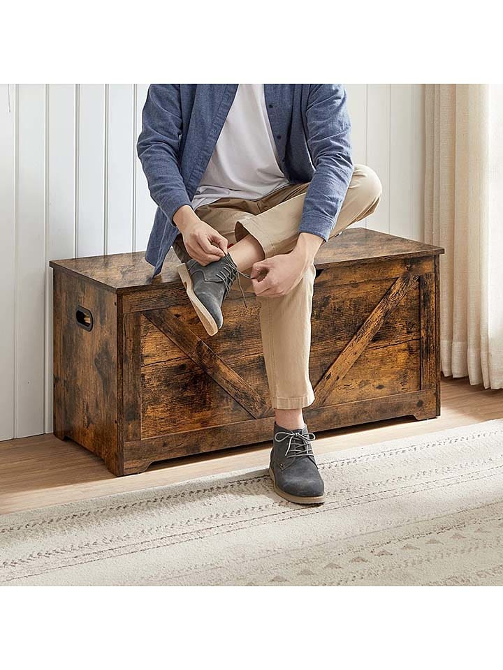 Songmics Aufbewahrungskiste in Braun - (B)100 x (H)46 x (T)40 cm günstig kaufen onesize
