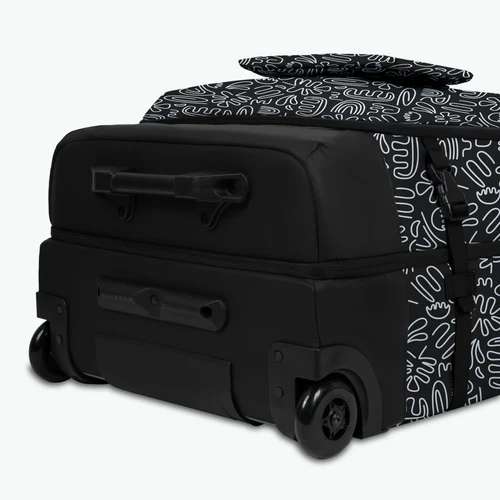 Large 2-wheel soft suitcase Amiens black