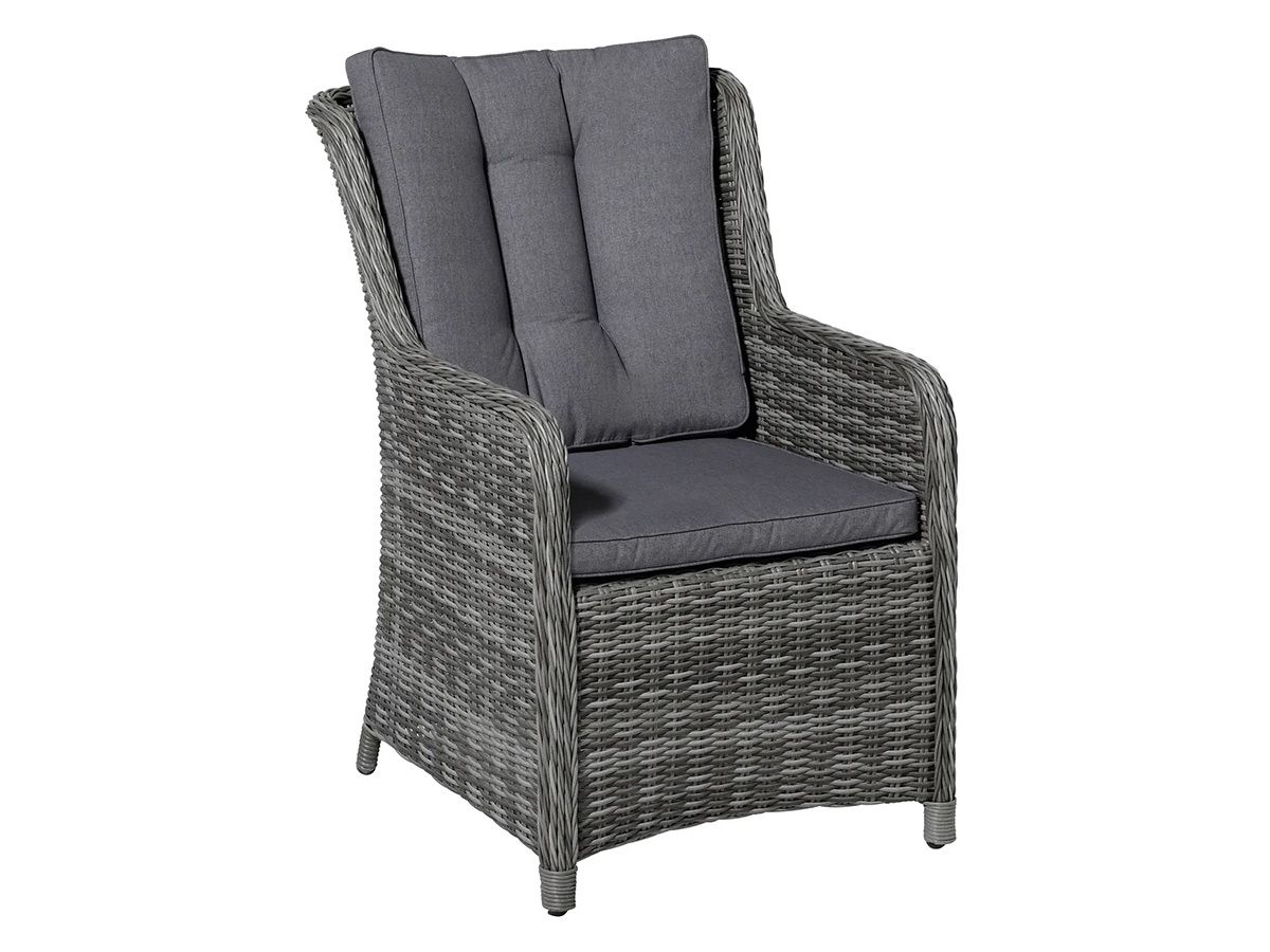 Madison Oxford Grey Outdoor Wicker Gartenstuhlauflage