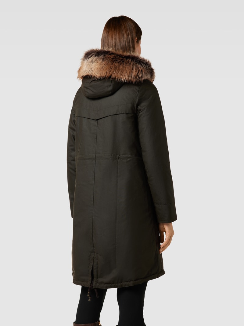 Parka mit Pattentaschen Modell 'STAVIA' in olivgrün