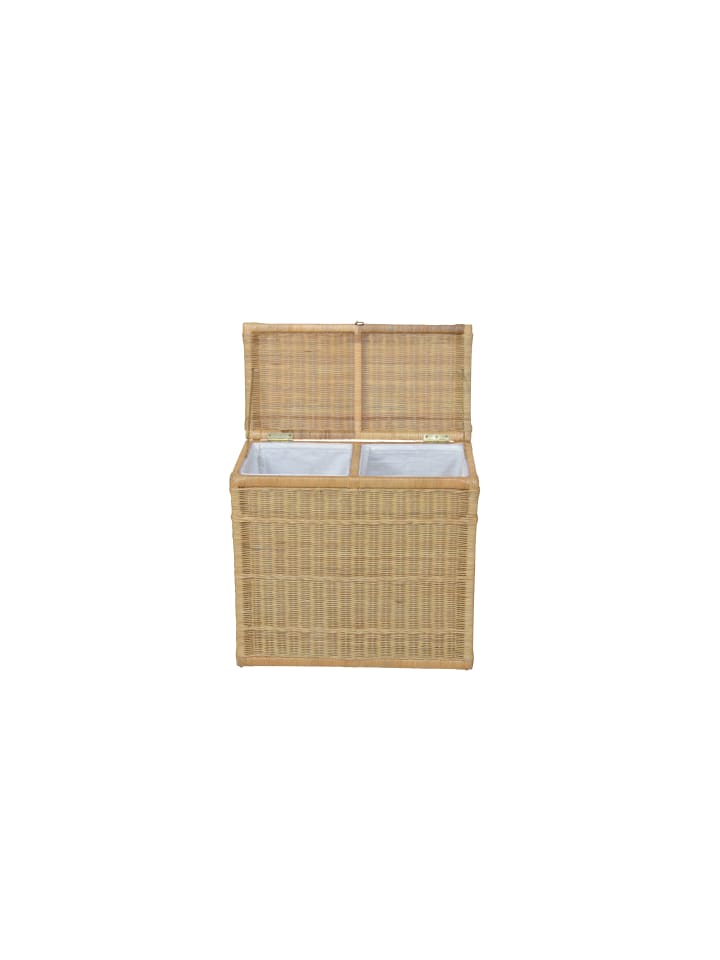 möbel-direkt Wäschsammler DUO Rattanwäschekorb in beige günstig kaufen 1 Stück