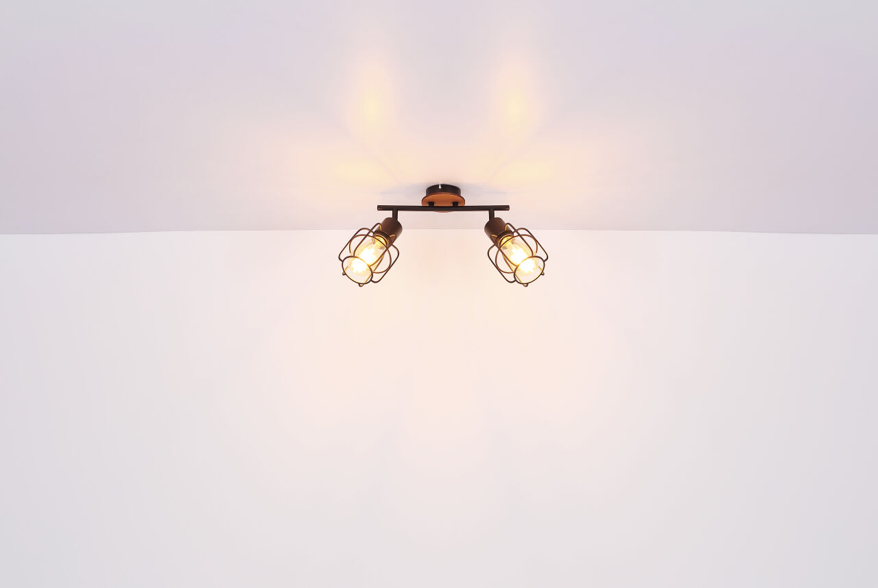 Globo Lighting - WILLA - Deckenleuchte Metall schwarz, 4x E27